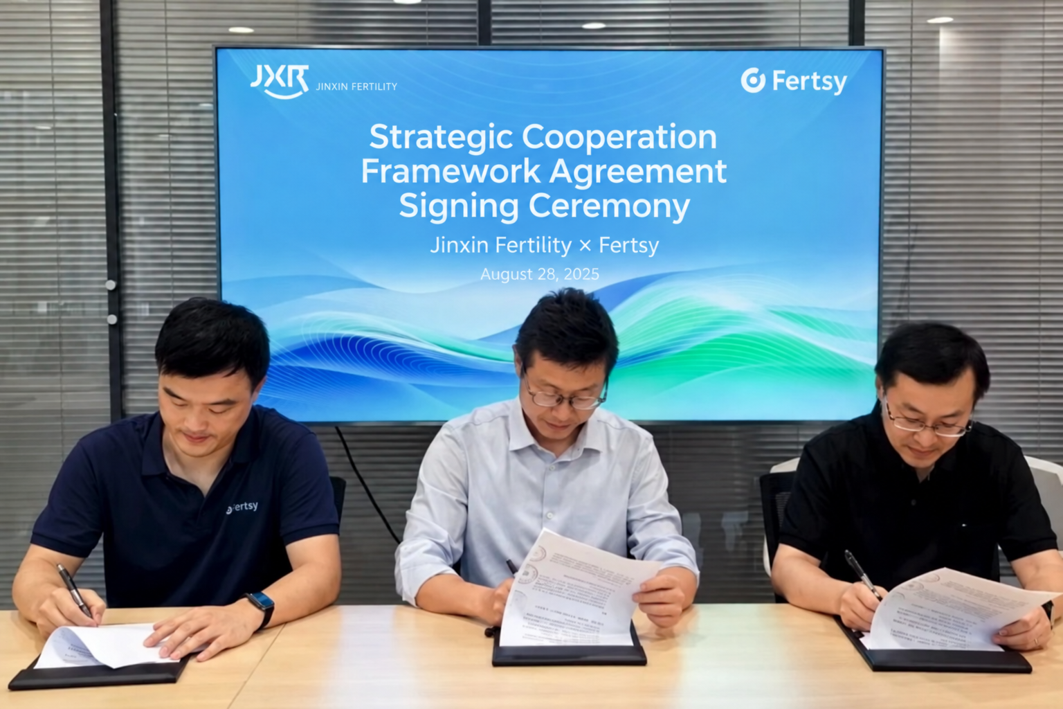 Fertsy and Jinxin Sign Strategic Cooperation Agreement to Advance the Deployment of AI in Assisted Reproduction